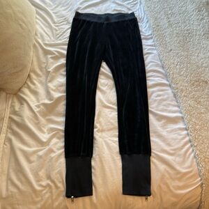 Nation LTD Navy Velour Sweatpants Lounge Pants
